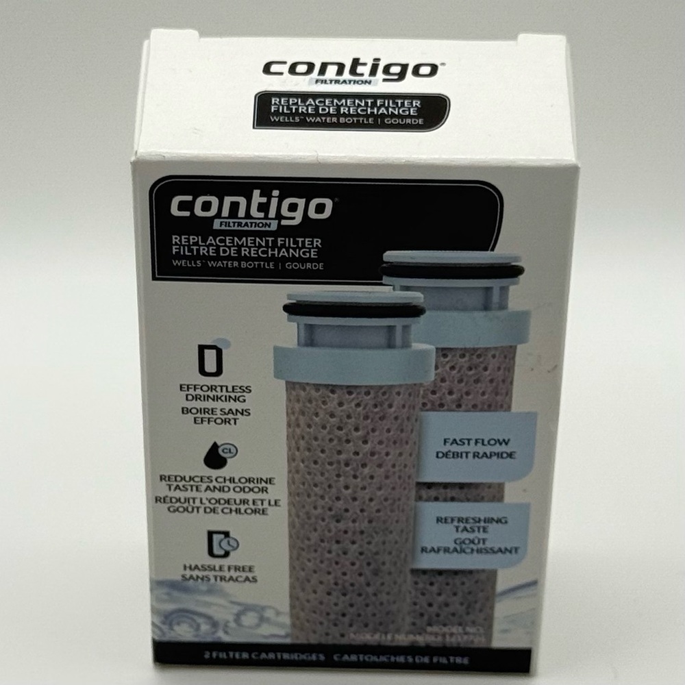 Contigo Wells Water Bottle Replacement Filter FastFlow Technology
